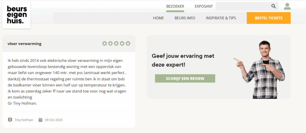 review klant PVC laminaat Review tevreden klant PVC | Laminaat | Levensloopbestendige woning