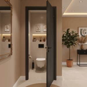 Elektrische vloerverwarming van Speedheat in het toilet Geniet van comfortabele luxe met elektrische vloerverwarming in uw toilet